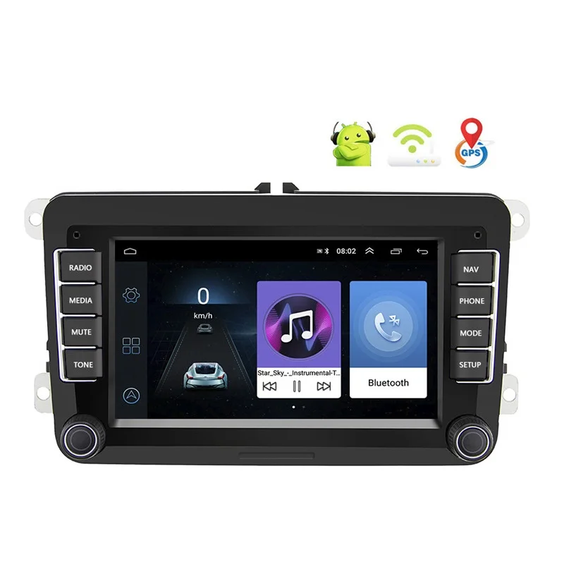 Автомагнитола 2 Din, 7 дюймов, GPS, Wi-Fi, BT, FM, для Volkswagen/VW/PASSAT/POLO/GOLF 5 6/TOURAN