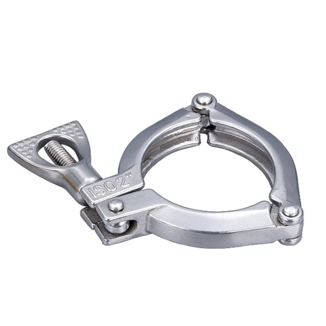 stainless steel ss ss304 304 ss201 201 1 1.5 2 3 4 6 inch quick release pipe fitting tube tc triclamp tri clover ferrule Clamp