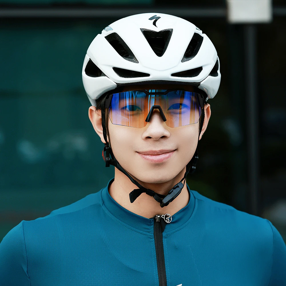 WOSAWE Men New Type Designed Bike Cycling Glasses Cycling Polarized Sport Sunglass Protection Cycling Glasses Eyew