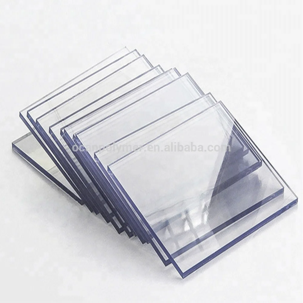 High Density 4x8 Ft Clear Transparent Panel Substitute Acrylic Rigid PVC Plastic Board