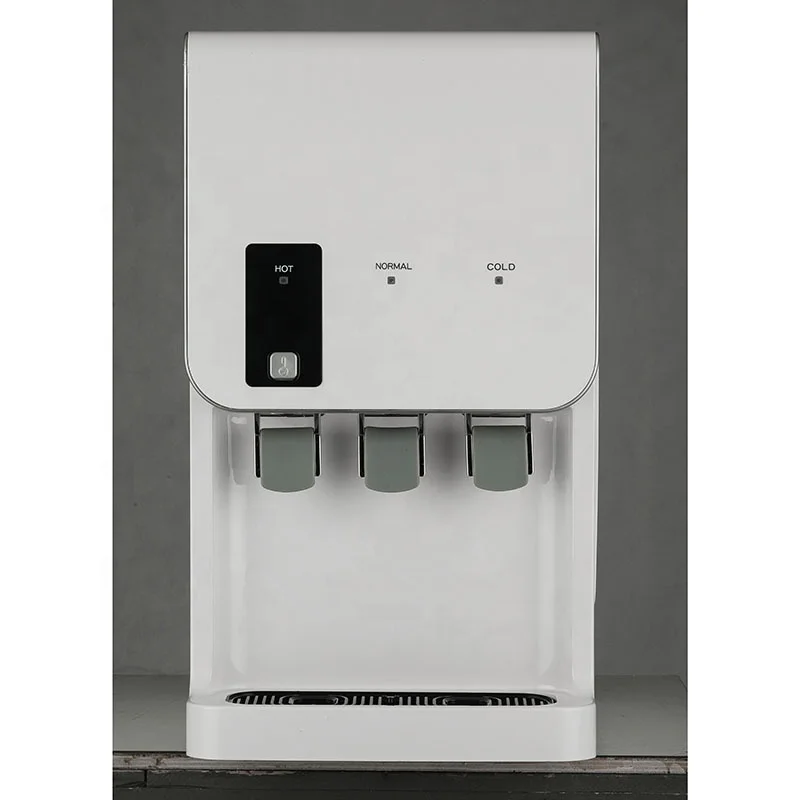 Factory UV Sterilizer Pipeline countertop Water Dispenser Hot Cold Water Cooler W290-3C  with Compressor Alkaline Water Filter