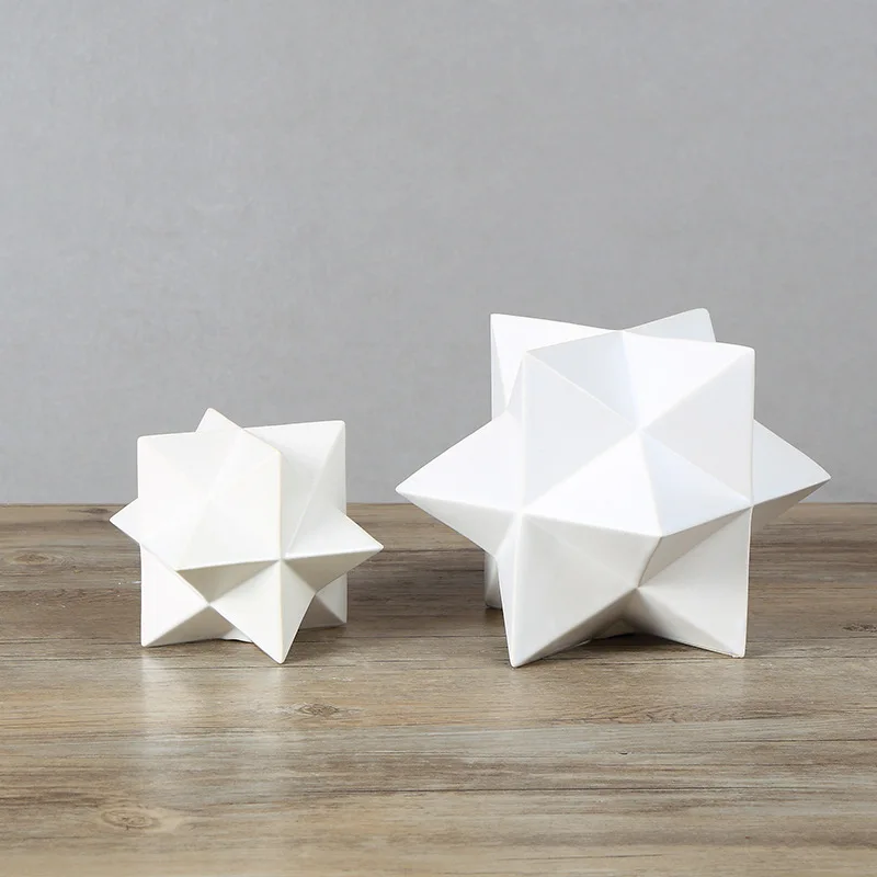 Home Geometry Ceramic Ornaments Creative Tabletop Decoration