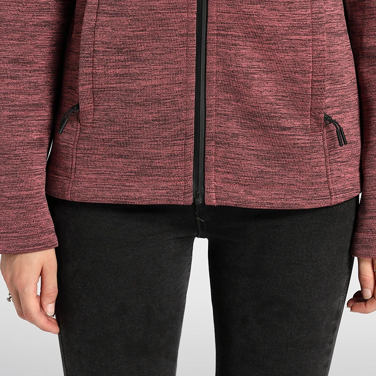 Уличные повседневные спортивные женские пальто из мельчатого флиса на заказ ветровка с капюшоном водонепроницаемая мягкая куртка