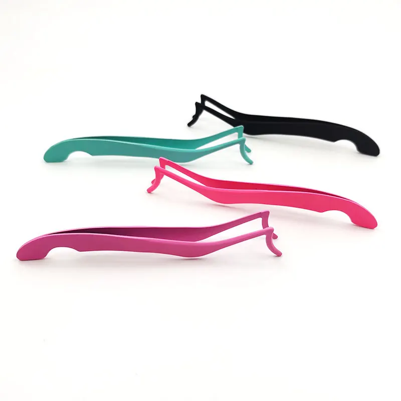 
Private Label Stainless Steel False Eyelash Tweezers Lashes Applicator 