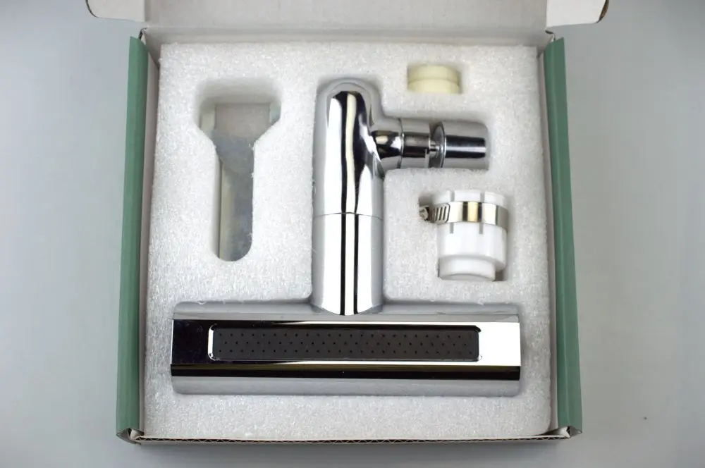 Black 3 Way Kitchen Faucet with Sprayer OEM Waterfall Kitchen Faucet Modern Design Thread Anti Water Tap for Commercial Kitchen