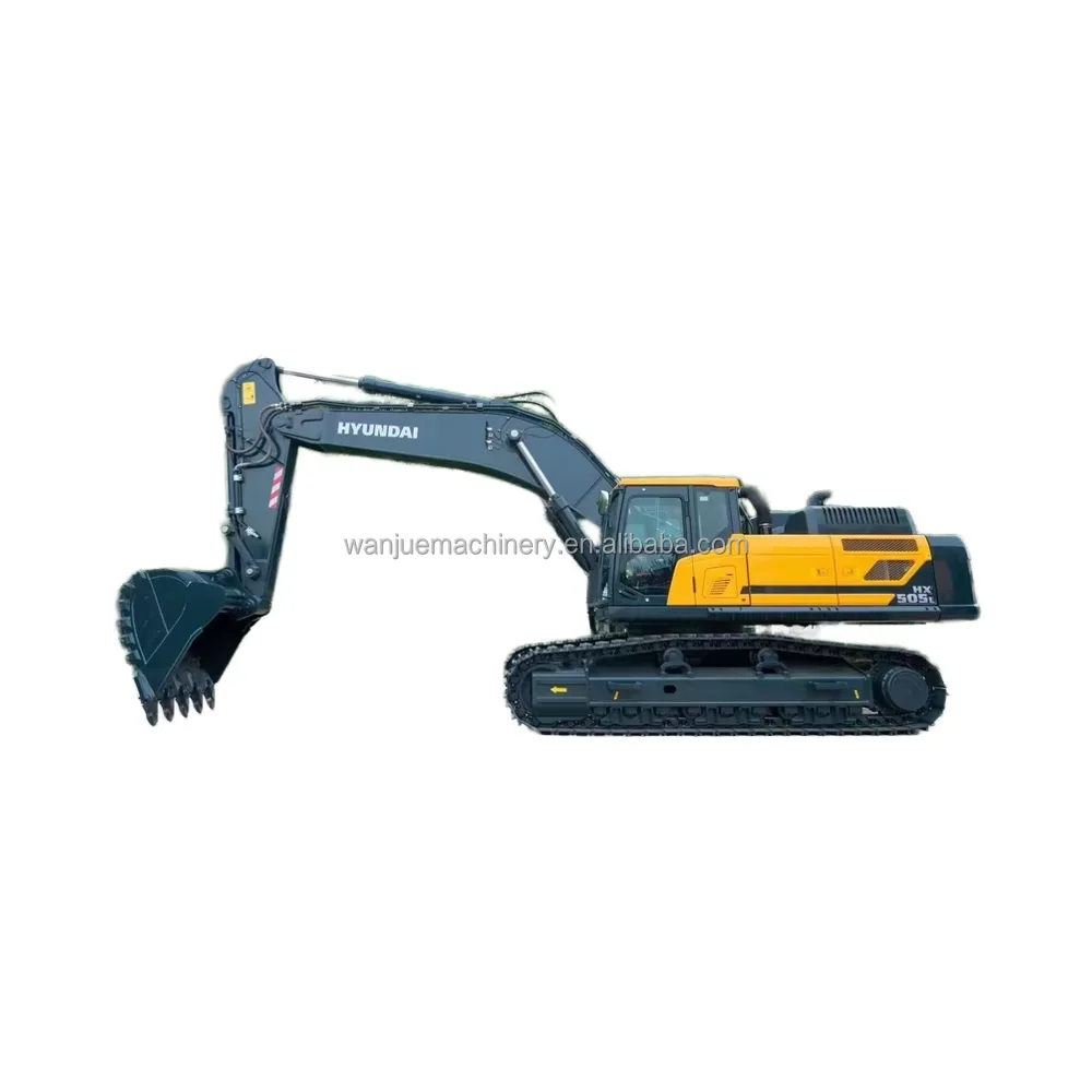 HyundaiHX505L, новый 50-тонный Большой Гусеничный Экскаватор корейского производства, оснащен двигателем Cummins и основным насосом Rexrow