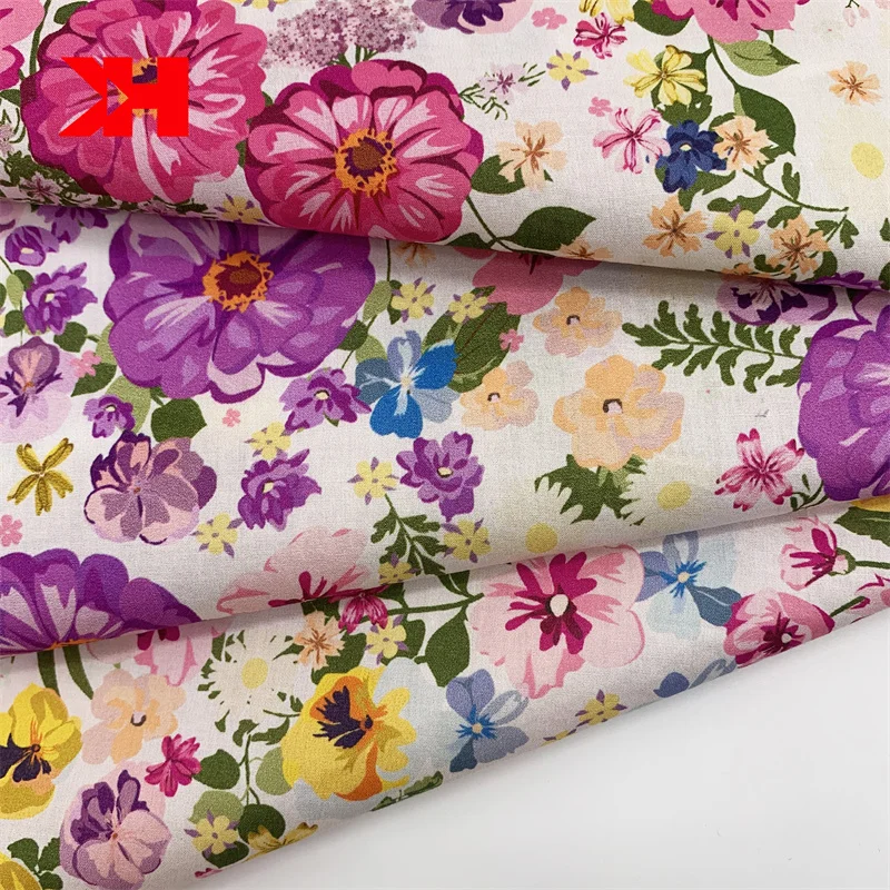 
Kahn wholesale liberty custom floral 100% pure woven cotton lawn t shirt fabric print 100% cotton fabric  (1600244391882)