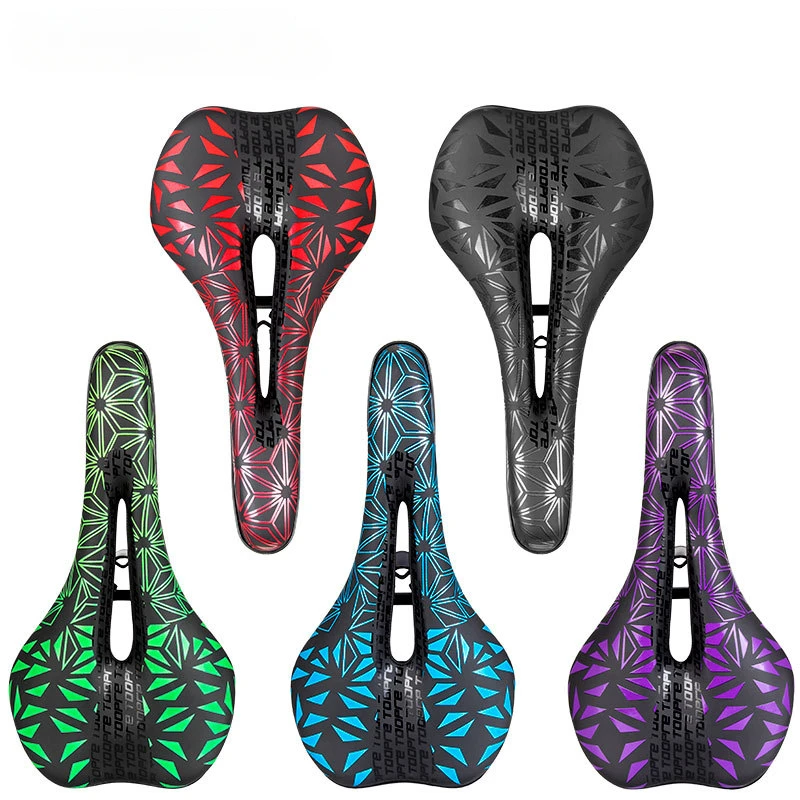 Bicycle Saddle MTB Mountain Road Bike Seat PU Leather Gel Filled Cycling Cushion Comfortable Shockproof Bicycle Saddle
