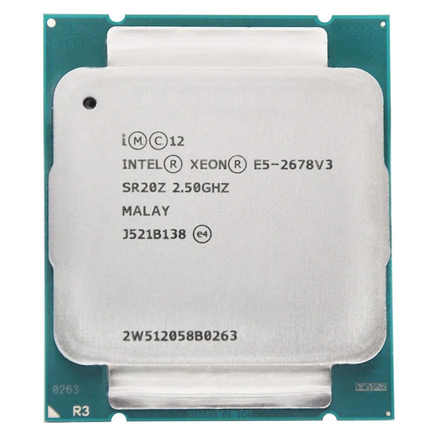  Ксеон E5-2678 V3 12-жильная 24-резьбы 2 50 ГГц Кэш 30 Мб для кормления Processador процессор SR20Z