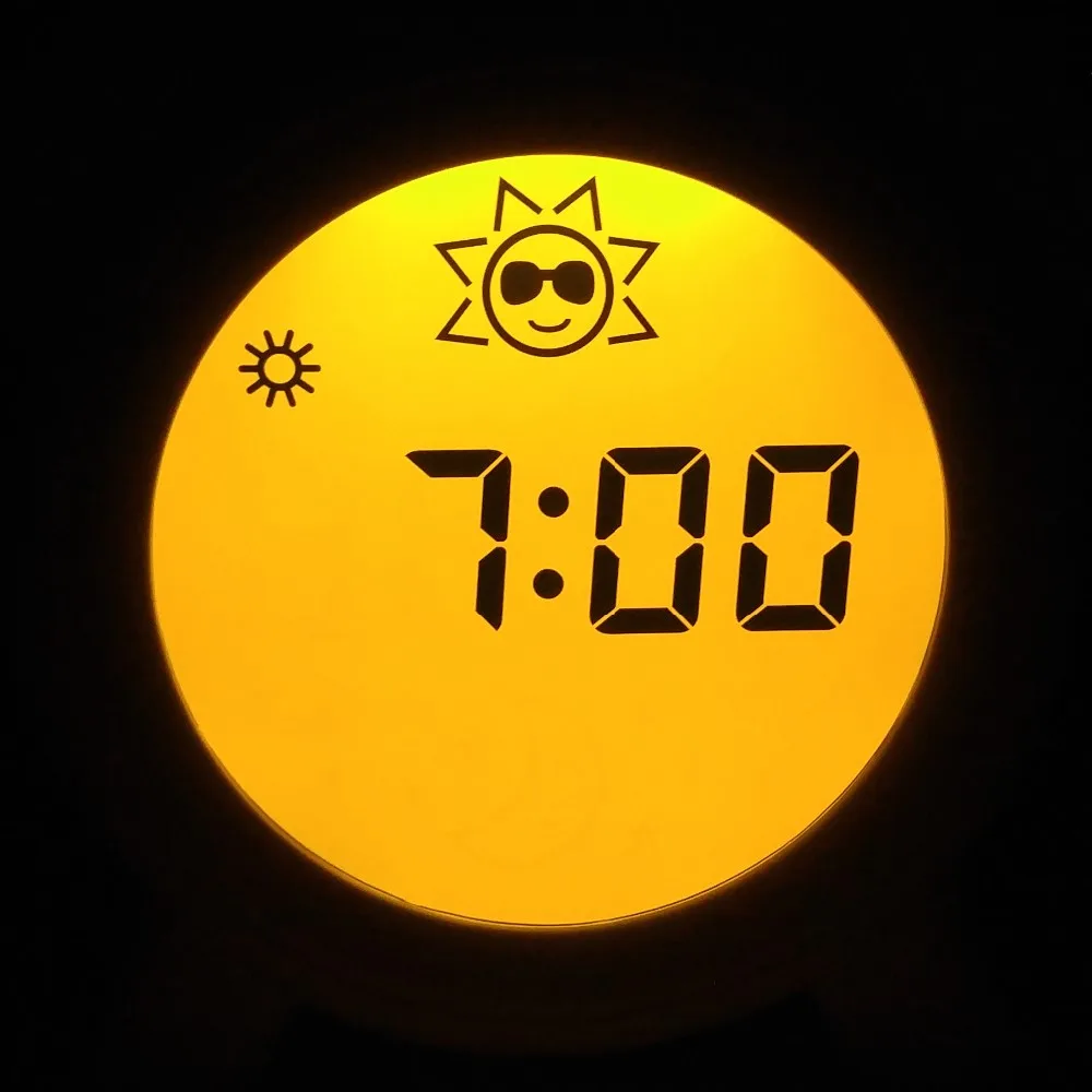 Sleep trainer kids,  night light with alarm clock Rabbit shape