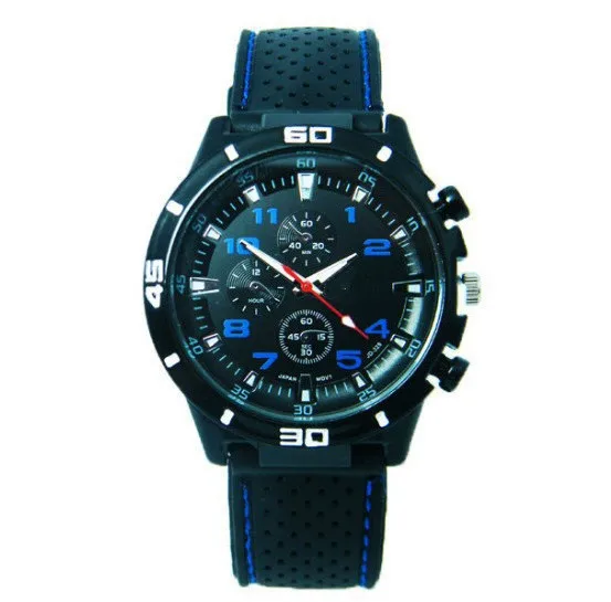 Dark Men Silicone Strap Sports Mechanical Watch Fashion Wholesale Waterproof Quartz Watch Wrist  luxury woman watch