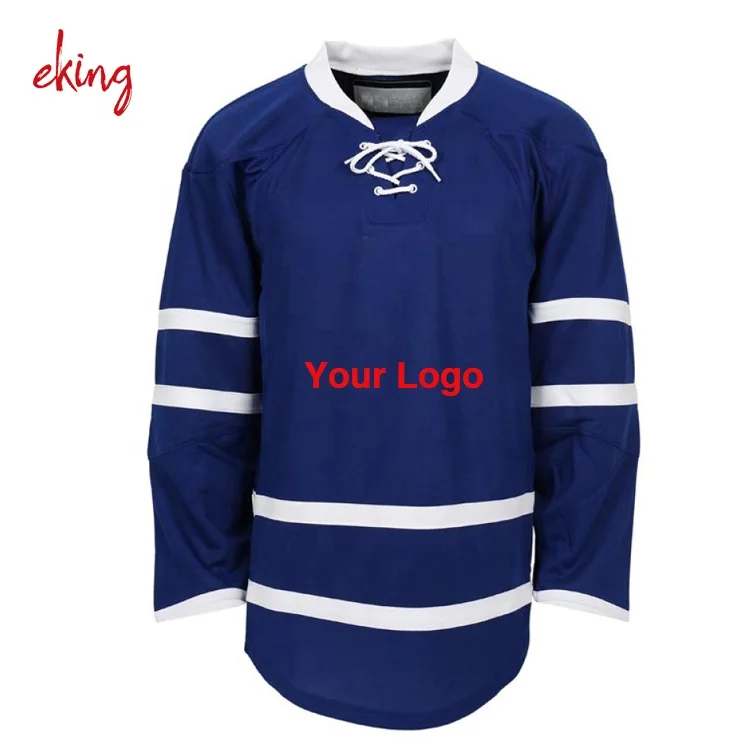 Custom practice goalie cut ice hockey jersey embroidered