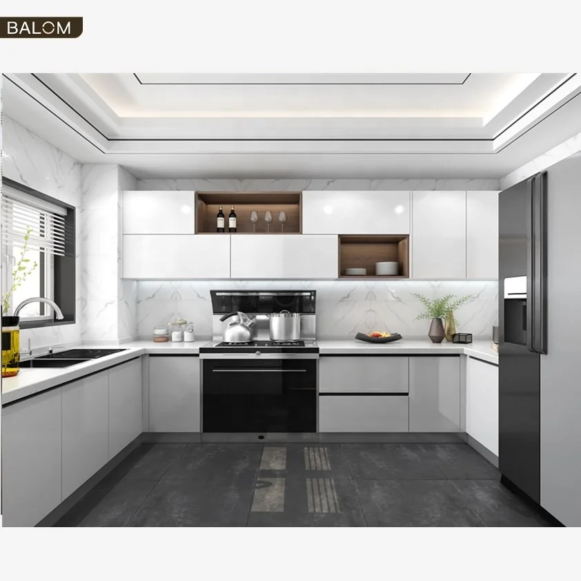 BLOM high gloss kitchen cabinet kitchen cabinet hinge cabinet pull kitchen