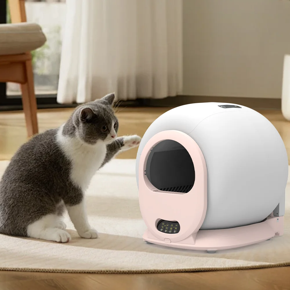 Самоочищающийся кошачий Песочник умный ящик для мусора с кошкой индивидуальный закрытый АБС-материал автоматический кошачьего туалета