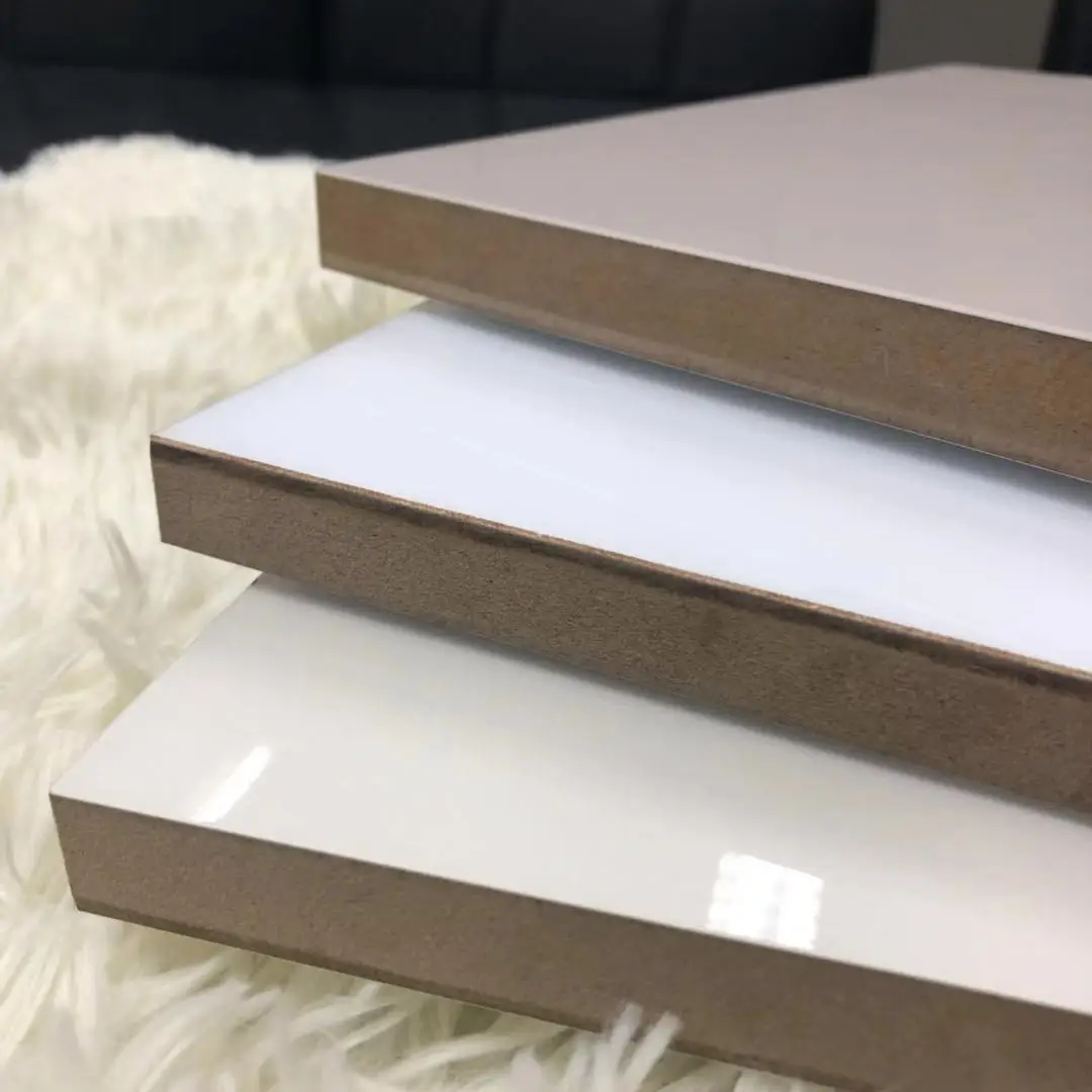 High Gloss Acrylic MDF Boards Laminated 18mm Thick MDF Board Lacquer Acrylic MDF Board
