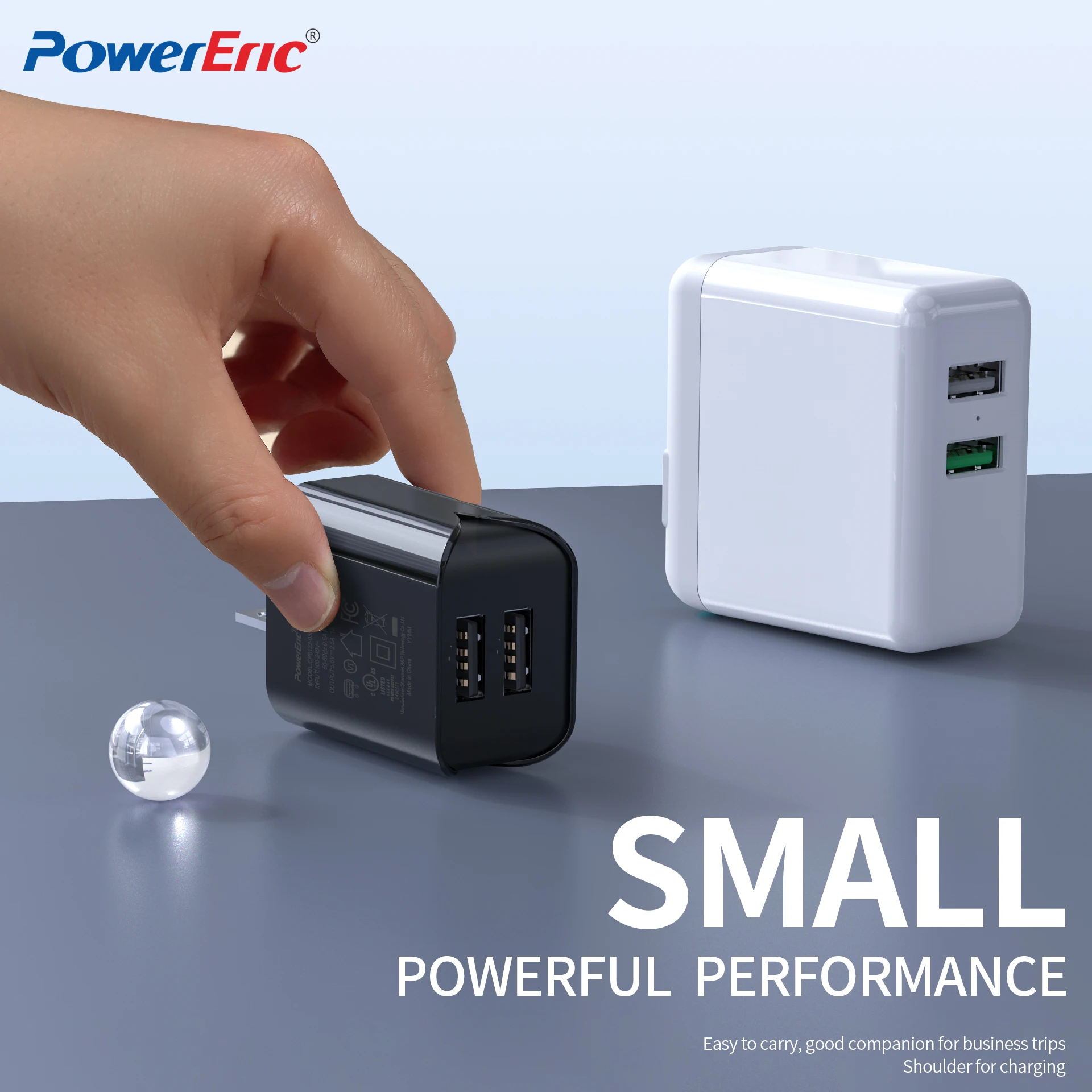 2USB mobile phone charger plug 5V2.4A wall type quick charge QC3.0 power adapter for iPhone 11 12 13