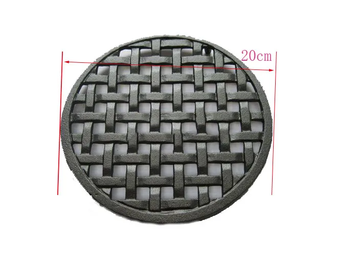Dia 20cm Flex Reversible Cast Iron Non- Sticked Bbq Cooking Grid Barbecue Rack