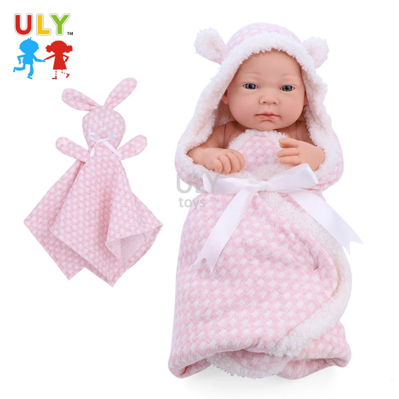 High Quality Cute Full Silicone Baby Doll 15 Inch Newborn Reborn Vinyl Soft Silicon Baby Dolls Realistic Toys With Clothes