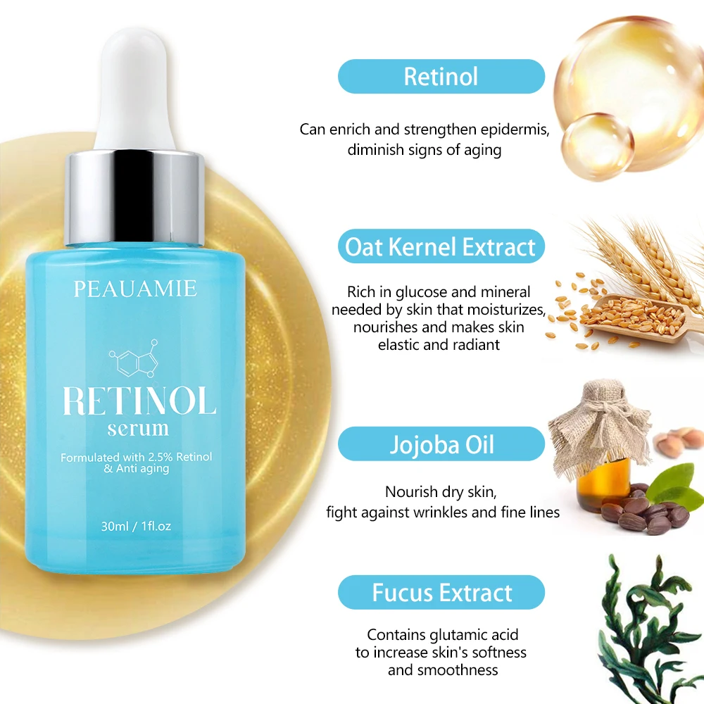 PEAUAMIE Vitamin A Regenerating Anti Aging Anti Wrinkles Moisturizer Collagen Retinol Serum