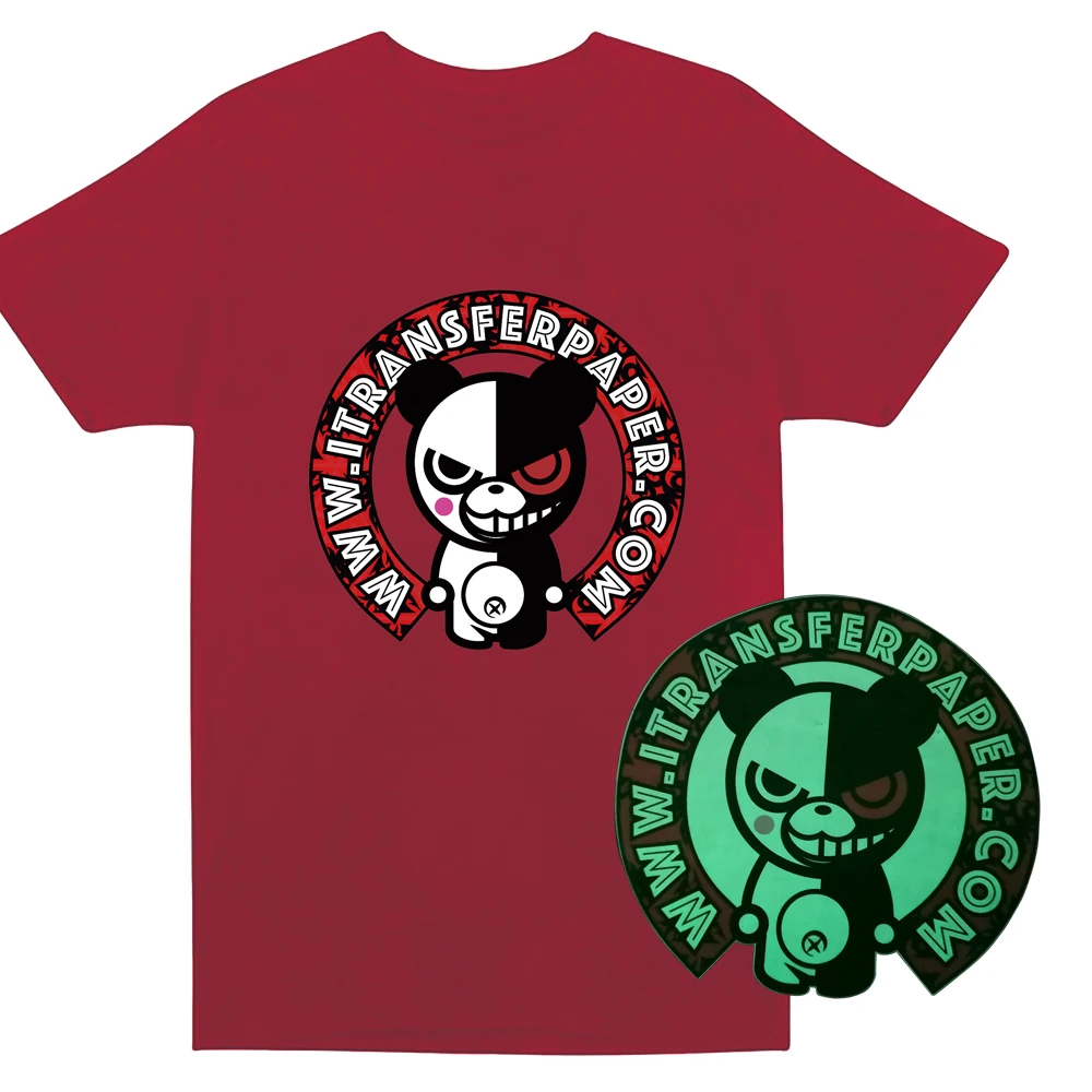 
A4/A3 Fluorescent luminous glow in the darkness wholesale inkjet heat transfer printing paper halloween heat transfer 