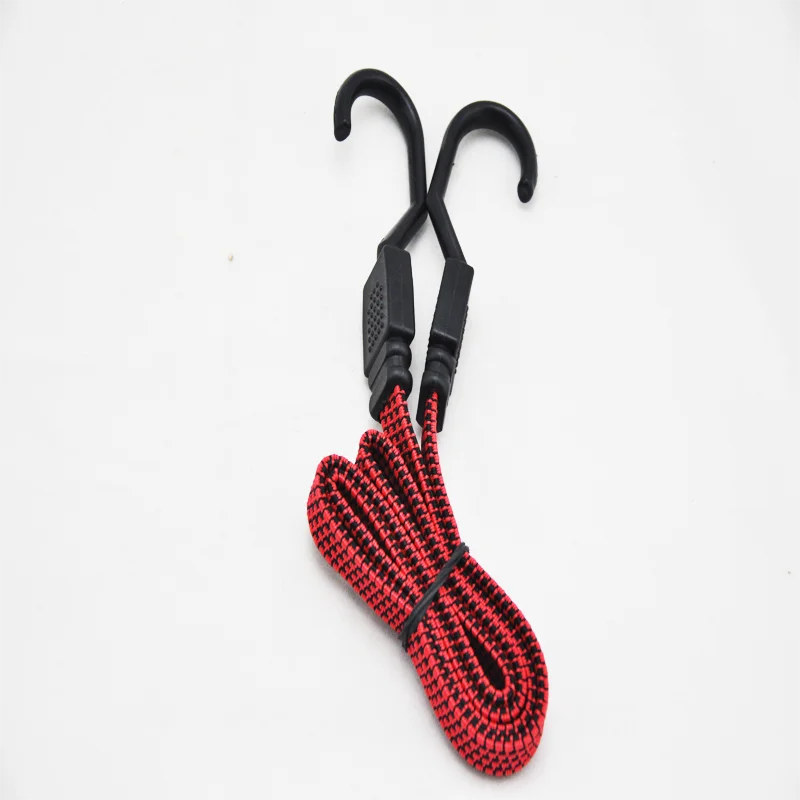 Adjustable Flat Bungee cord Elastic Straps with Hooks Heavy Duty Cord for Luggage