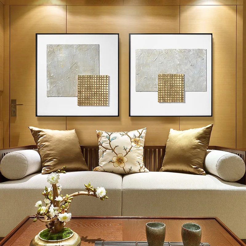 Luxury Design modern hanging furniture Hand-made mosaics 3D wall art for living room home hotel design Framed art home decor