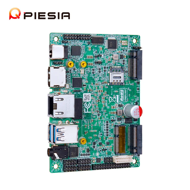 Piesia 100x72mm Pico Itx Motherboard Intel Ultra 125U 155U 155H 1*Lan 2*Com POE X86 DDR5 8G Industrial 2.5 inch Pico-ITX Board