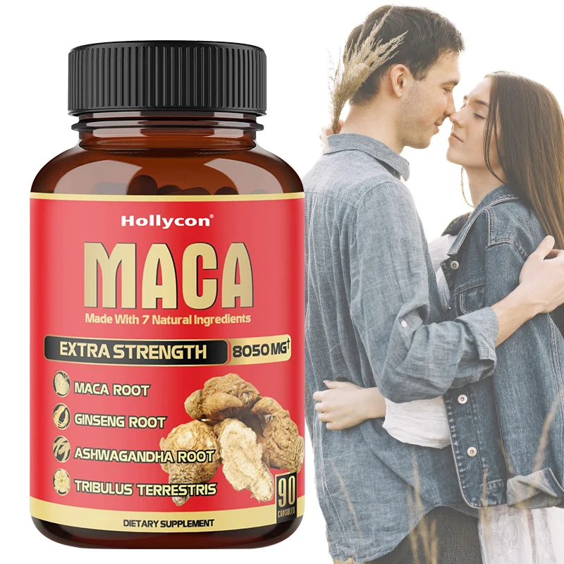 High quality Healthcare Supplements Extract Tongkat Ali Capsules Pills Bulk Red Yellow Maca Root Capsules