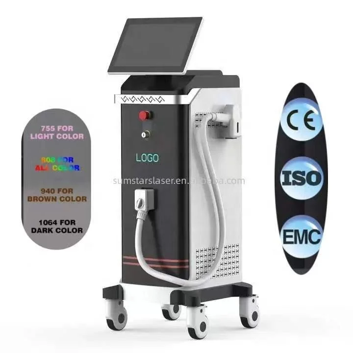 808 Nm White Laser Diode Fiber Bikini Laser Hair Removal Machine