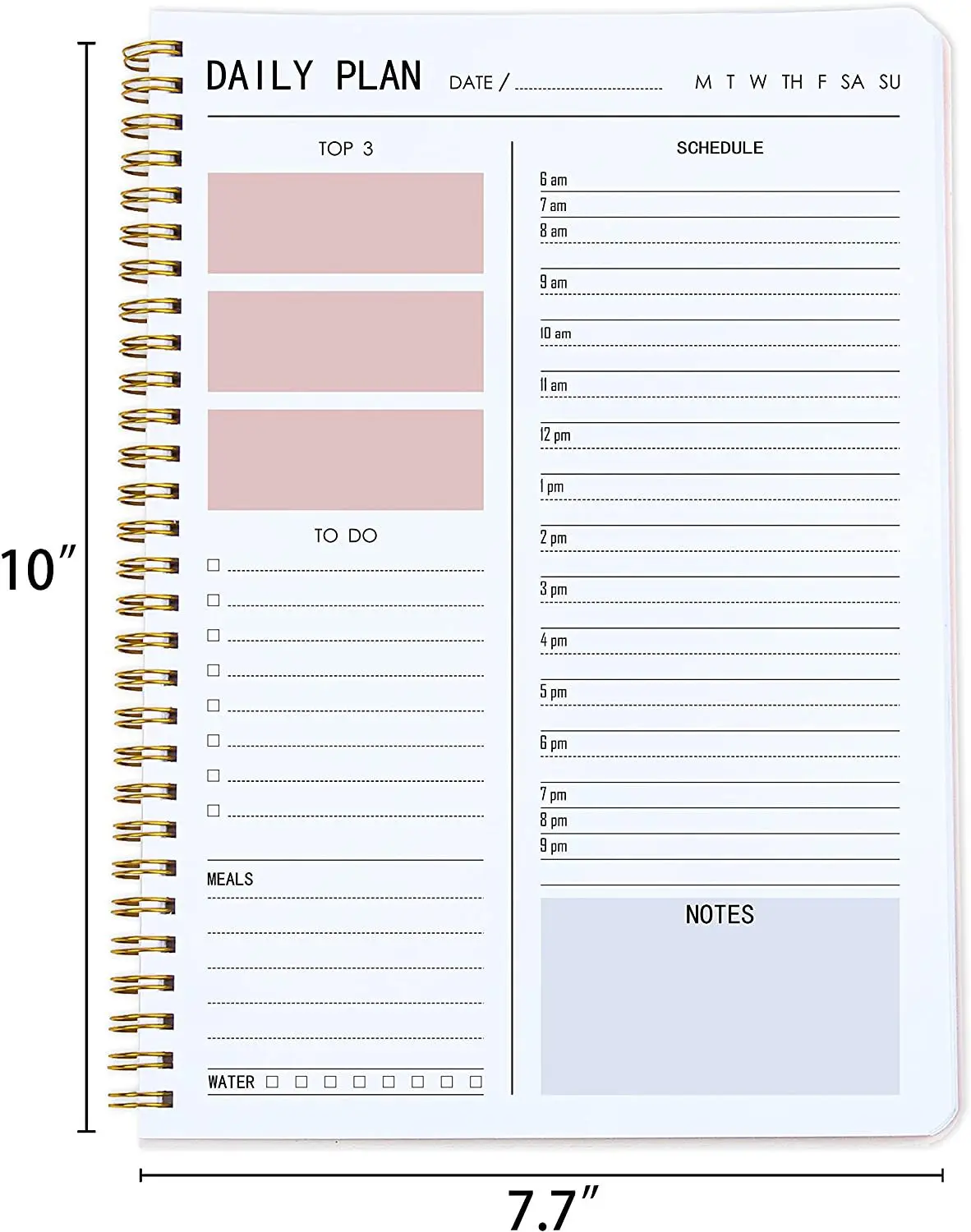 2023 Hot Style Spiral Binding Planner Hardcover Notebook Printing Support Customization Paper Promotion A5 Diary 80 Sheets