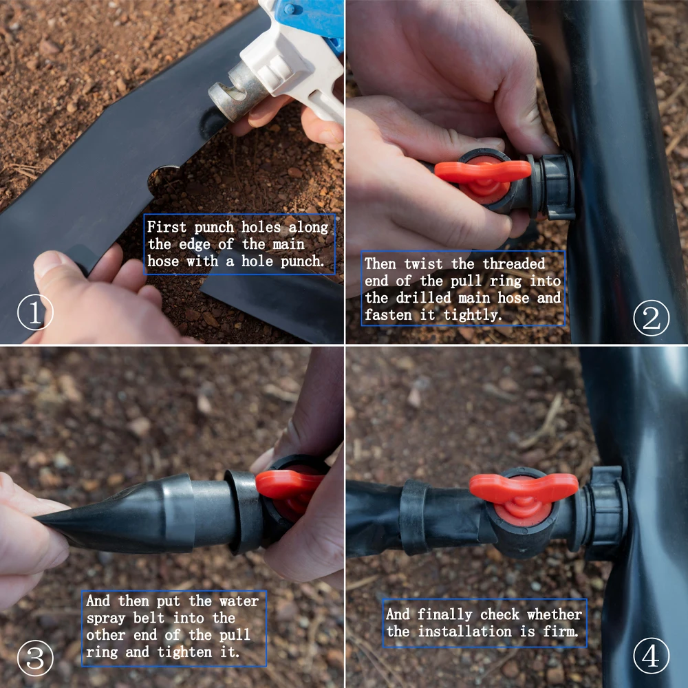 32 мм-160 мм, основная труба, сельскохозяйственная система орошения, полиэтиленовый шланг Layflat для орошения