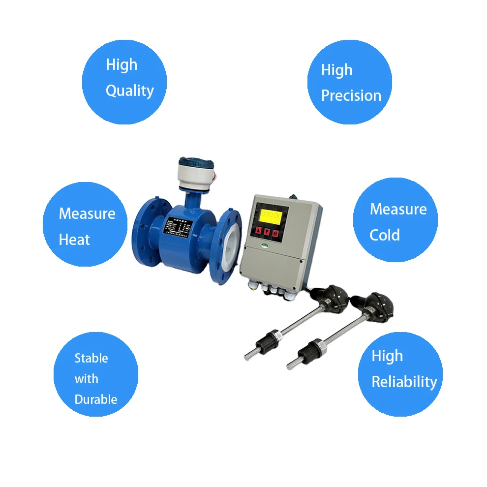 2' 3' 4-20mA acids alkalis modbus wireless flowmeter remote flow meters Low micro Split Type Mag electromagnetic flowmeter