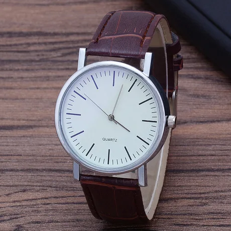 PUSHI JEWELRY High quality watch strap genuine leather top quality quartz watches pu leather watch bands quick delivery