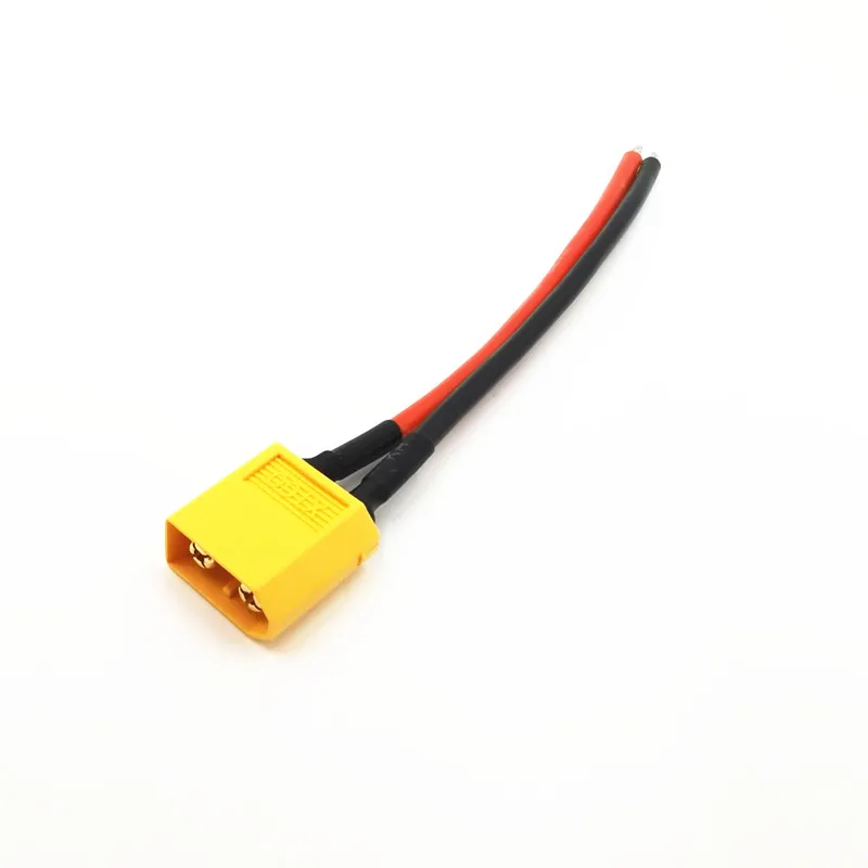 Customized 18 AWG XT30, XT60, xt90 battery female to male high temperature plug  silicone  1/2 cable assembly