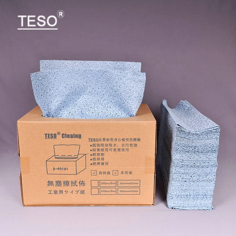 92105 Meltblown  Industrial  Lint Free Paper Oil Absorbent Wiper polypropylene cleaning cloth