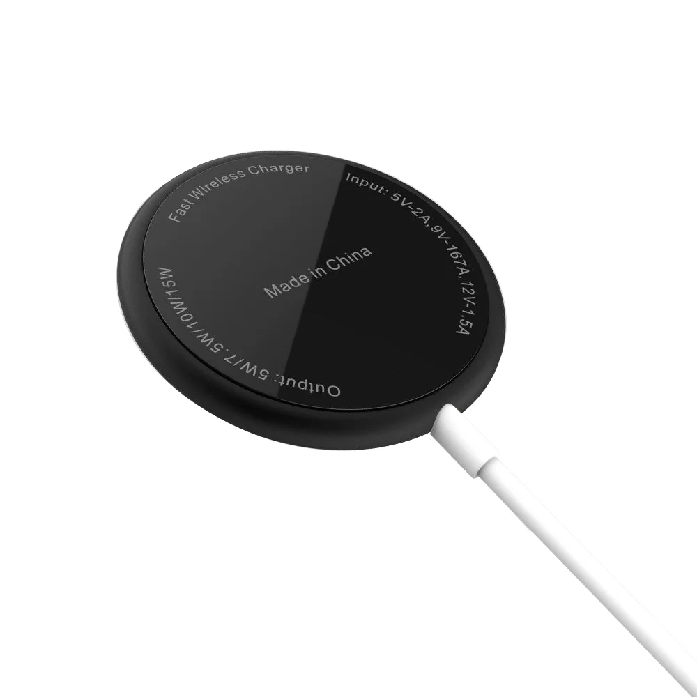 QI wireless charger Smooth aluminium alloy housing Wireless Fast Charging wireless charger magnetic function