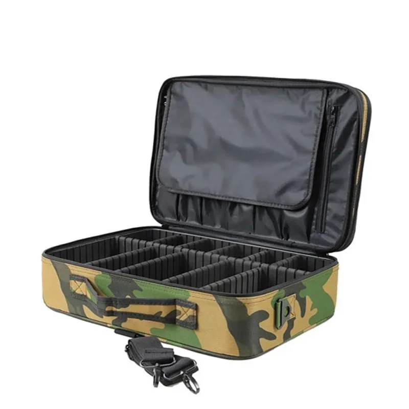 Portable Artist Make Up Organizer Case with Adjustable Dividers Storage Case for Cosmetics Makeup Travel Makeup Bag Train Case