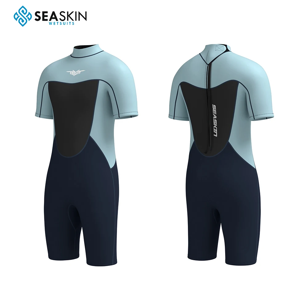 Seaskin Customized High Quality 3mm 5mm Man Neoprene Fabric shorty Diving Suit Wet Suit Wetsuit