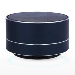 Metal HD Bass Sound Stereo A10 Mini Speaker Portable Wireless Subwoofer Speaker Support TF Card FM AUX