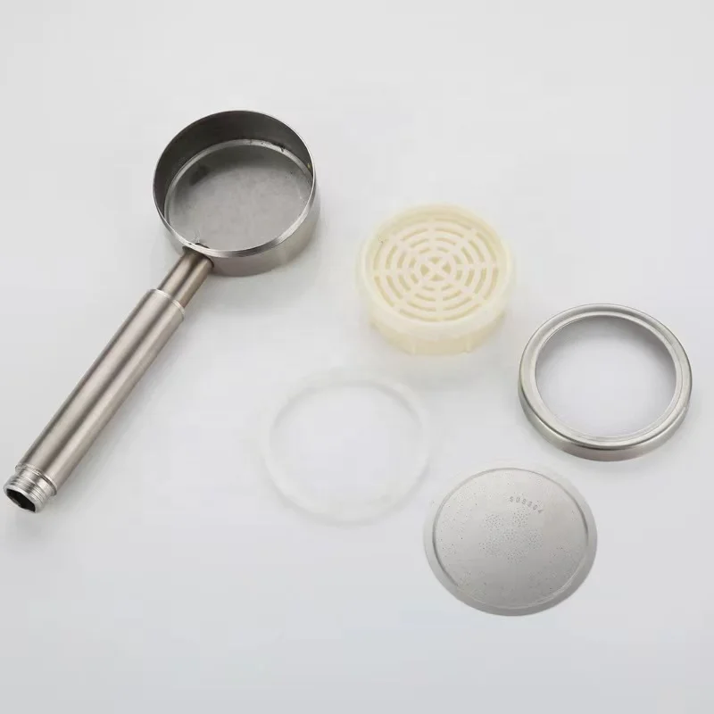 304 Stainless Steel Brushed High Pressure Shower Head Water Saving Durable Handheld for Bathroom Pressurized