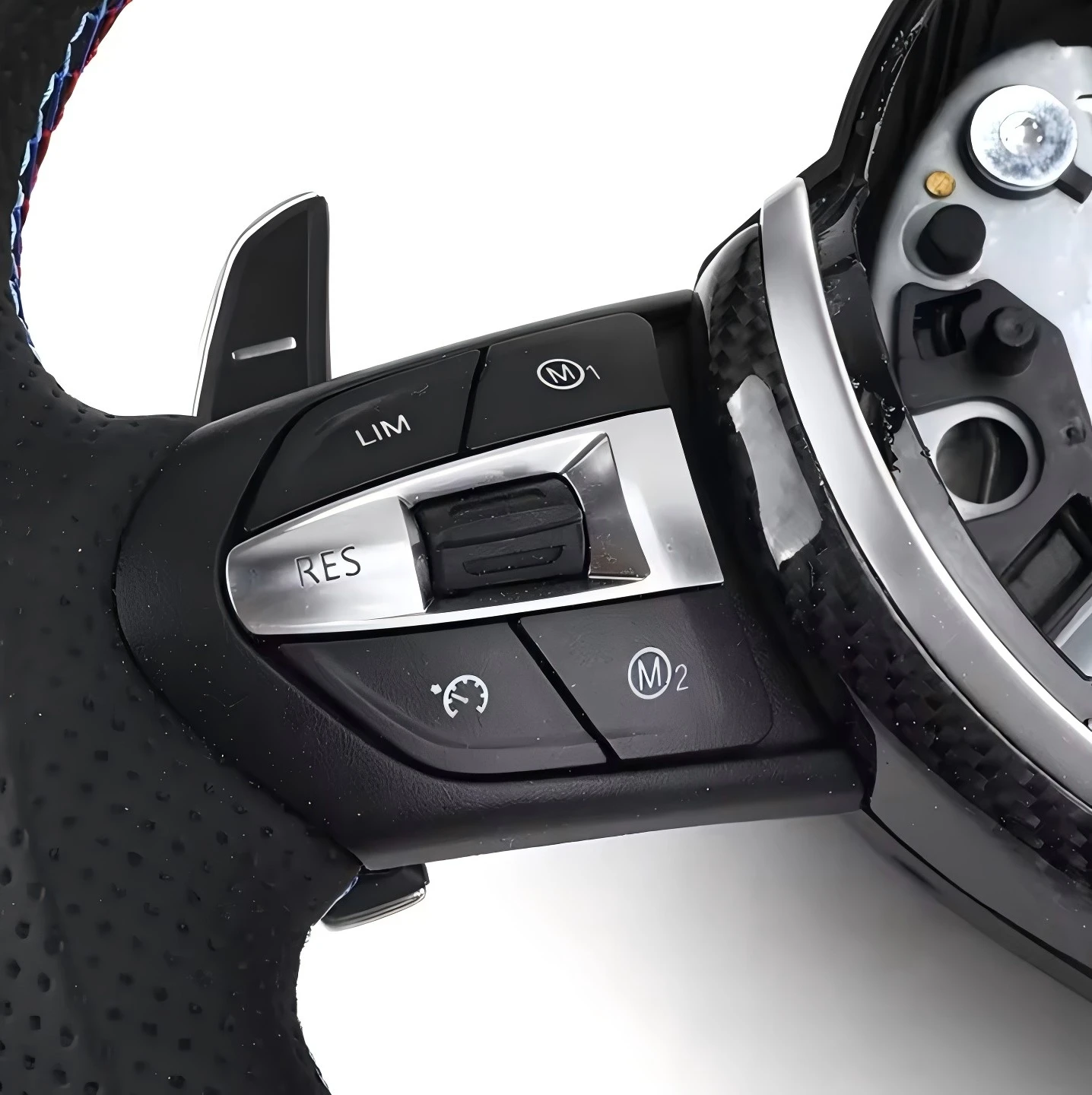 Перфорированная кожа карбоновое Спортивное Рулевое колесо для BMW F10 F30 F31 F32 F20 E60 X6 E71 X5 E70 M3 M4 M5