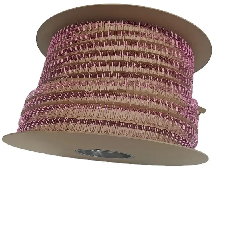 2 1 Pink Color Double Loop Twin Ring Binding Wires Spool