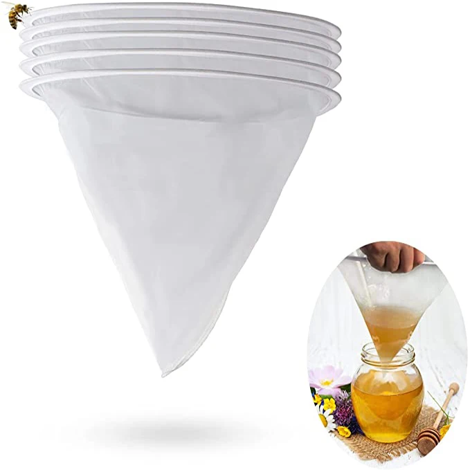 Нейлоновая коническая медофильтрующая сетка тканевое сито оборудование для пчеловодства инструменты