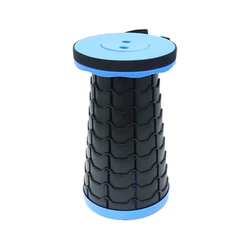 outdoor custom OEM lightweight easy portable plastic mini camp foldable step chair collapsible fold retractable telescopic stool