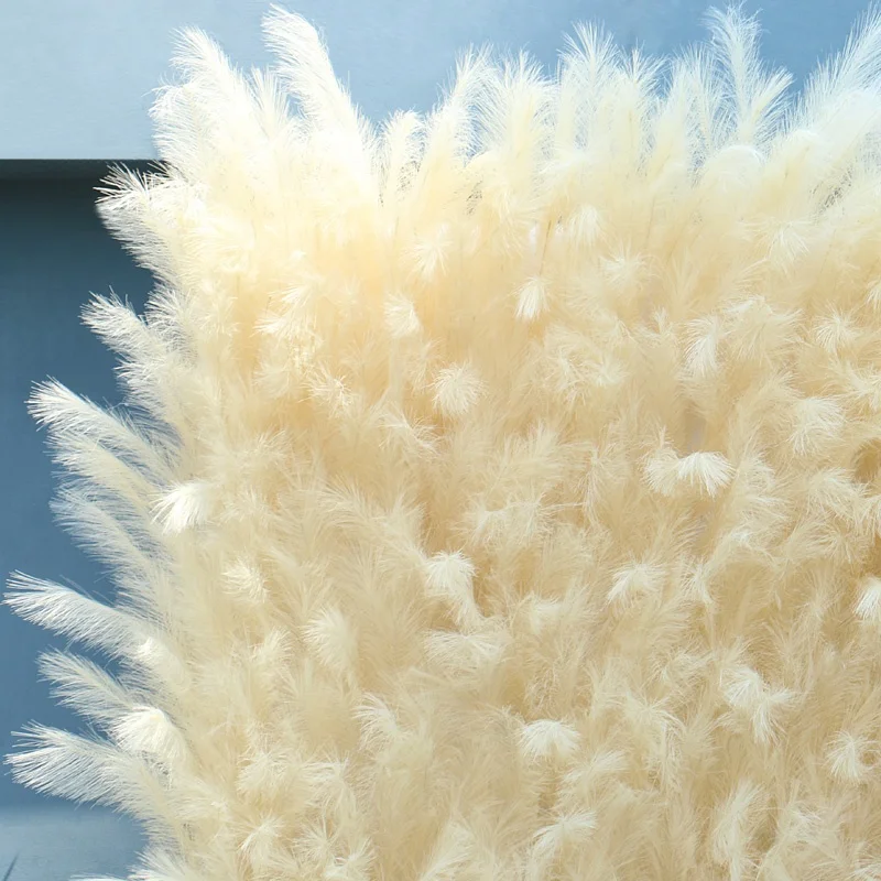 5D Reed Pampas Grass Cloth Roll Up Artificial Flower Wall Curtain Hang Plants Wall Wedding Backdrop Decor Event Party Props