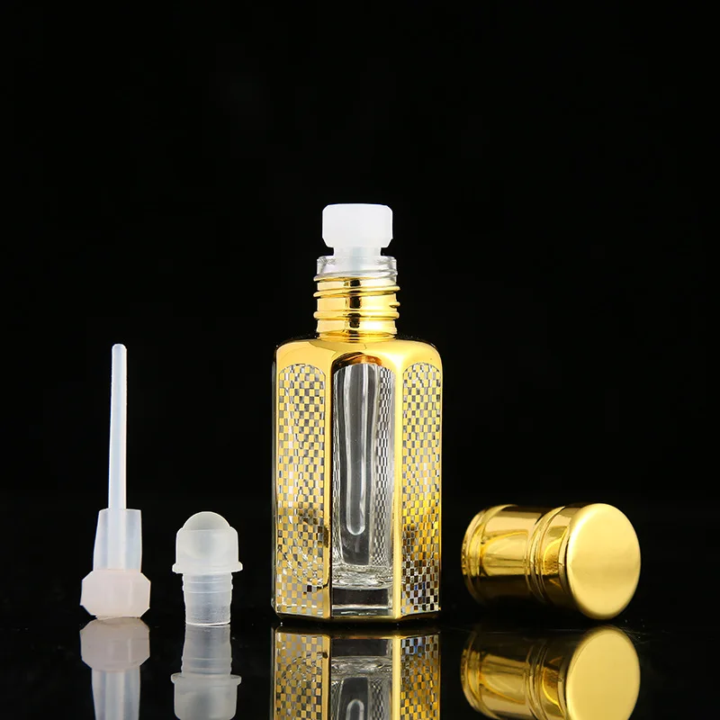 New Design Wholesale Mini 3ml 6ml 12ml Essential Oil Bottles Empty Crystal Perfume Bottles