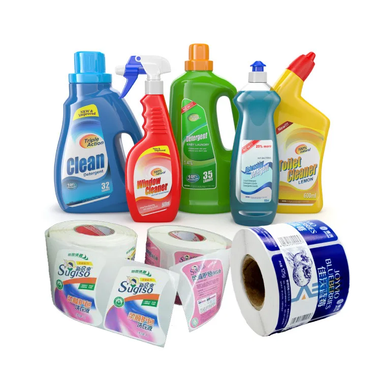 Personalise Sticker Label Essential Bottle Detergent Bottle Label Sticker Costumzie Stickers For Bottle Detergent