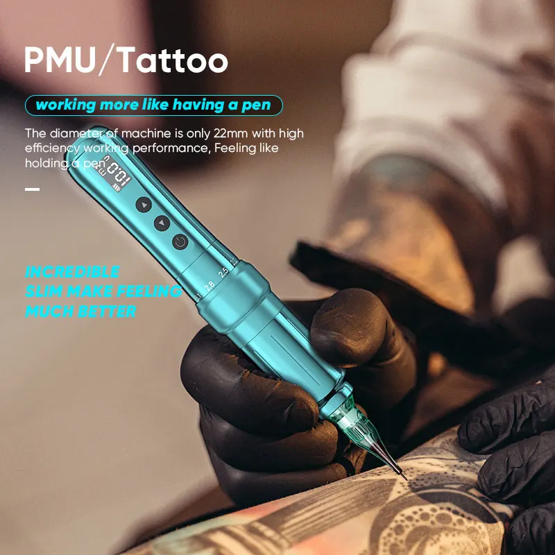 Biomaser U1 Exclusive Patent New Rechargeable Wireless Eyebrow Tattoo Adjustable Stroke Microblading Permanent Makeup Machine