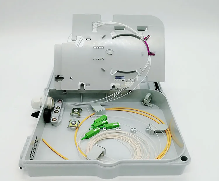 Factory price ftth box black fiber optic patch panel ODF wall mounted fiber junction box