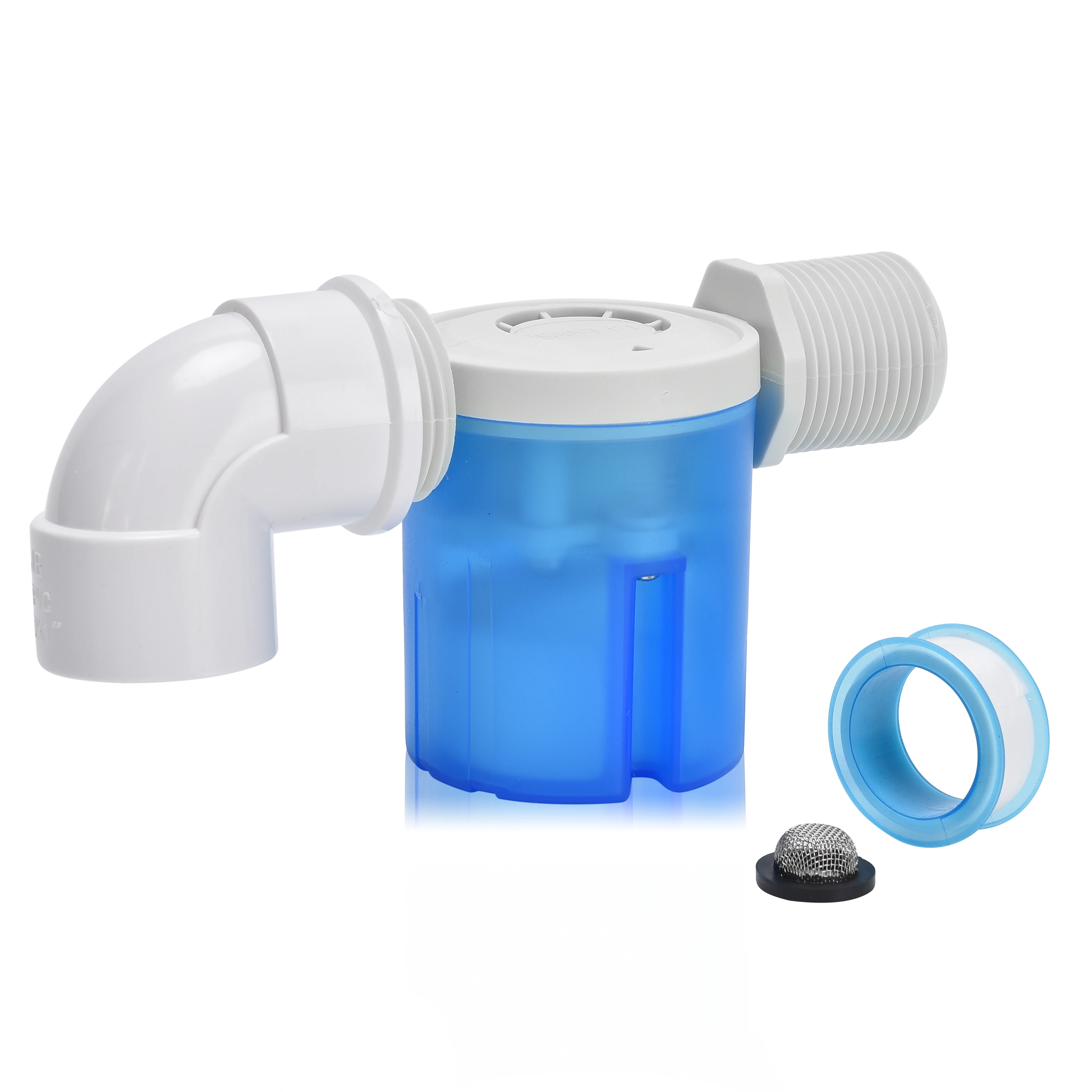 1/2' 3/4' 1' Pvc Floating Ball Water Inlet Valve Plastic Control Fill Valves Water Float Valves For Water Tank, Tower